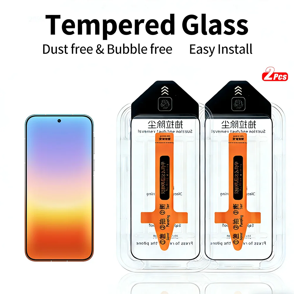 2 Stück gehärtetes Glas für Huawei Pura 90 Pro Max / Pura 90 Pro / Pura 90 Huawei Pura90 Pro Max Displayschutzfolie, staubfreie Installation