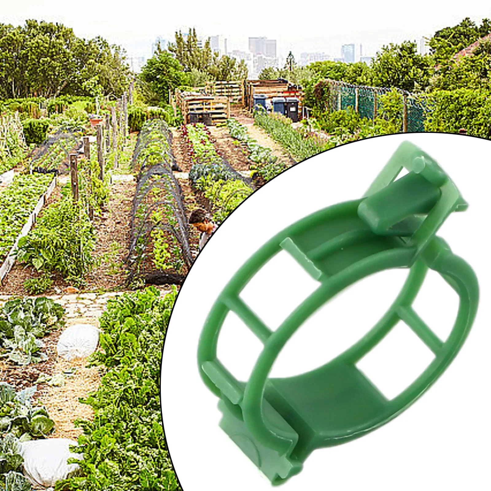 

100pcs Plastic Plant Clips Vegetables Fruits Tomatoes Buckle Securing Clip Plant Vine Ties Supports Clips Gardening Supplies