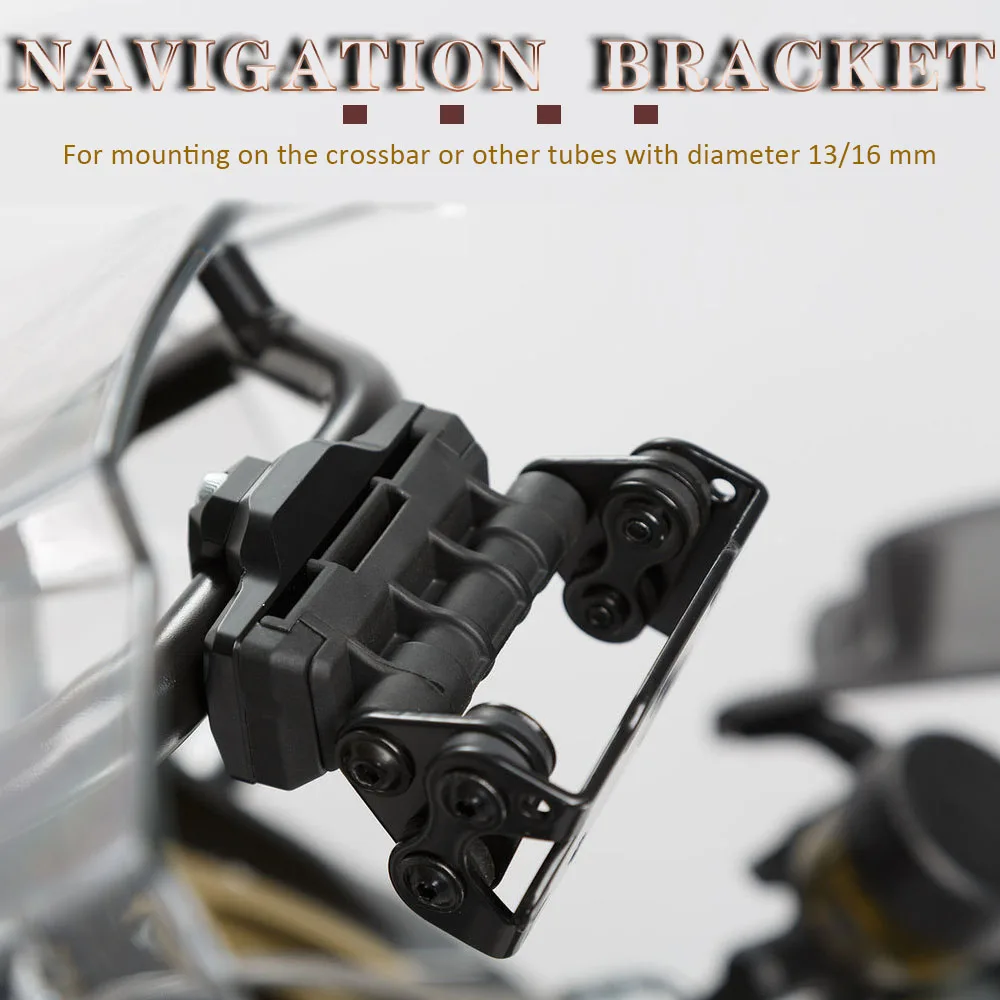 Motorcycle Accessories windshield Stand Holder Phone Mobile Phone GPS Navigation Plate Bracket For Mount Crossbar Ø 13/16 mm