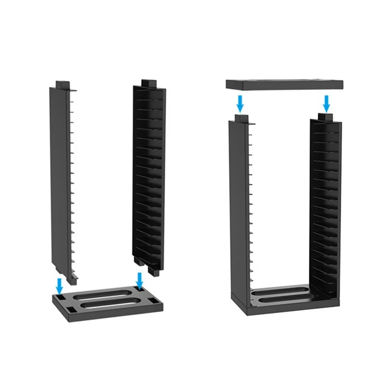 A04R 36-in-1 for PS4 Game Disc Storage Rack Game Card Box Multifunctional Disic Storage Tower Game Disc Storage Rack Stand