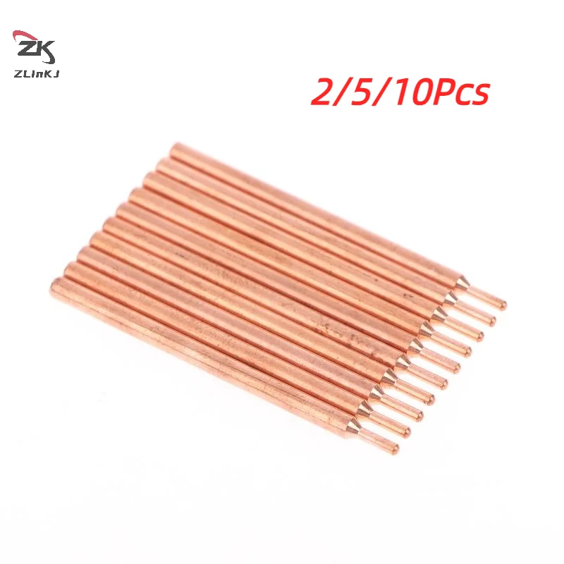 

2/5/10Pcs 3MM Purple Copper Oxide Electrode Head 18650 Power Battery Double Head Spot Welding Needle