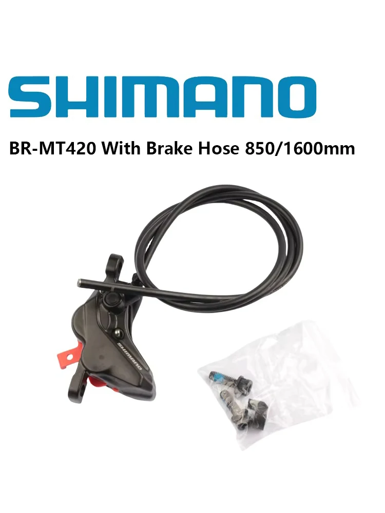 AliExpress Shimano BR-MT420 Brake Caliper With Brake Hose 850mm Or 1600mm With D02S Brake Pads For MTB Mountain Bike 4 Pistions Original