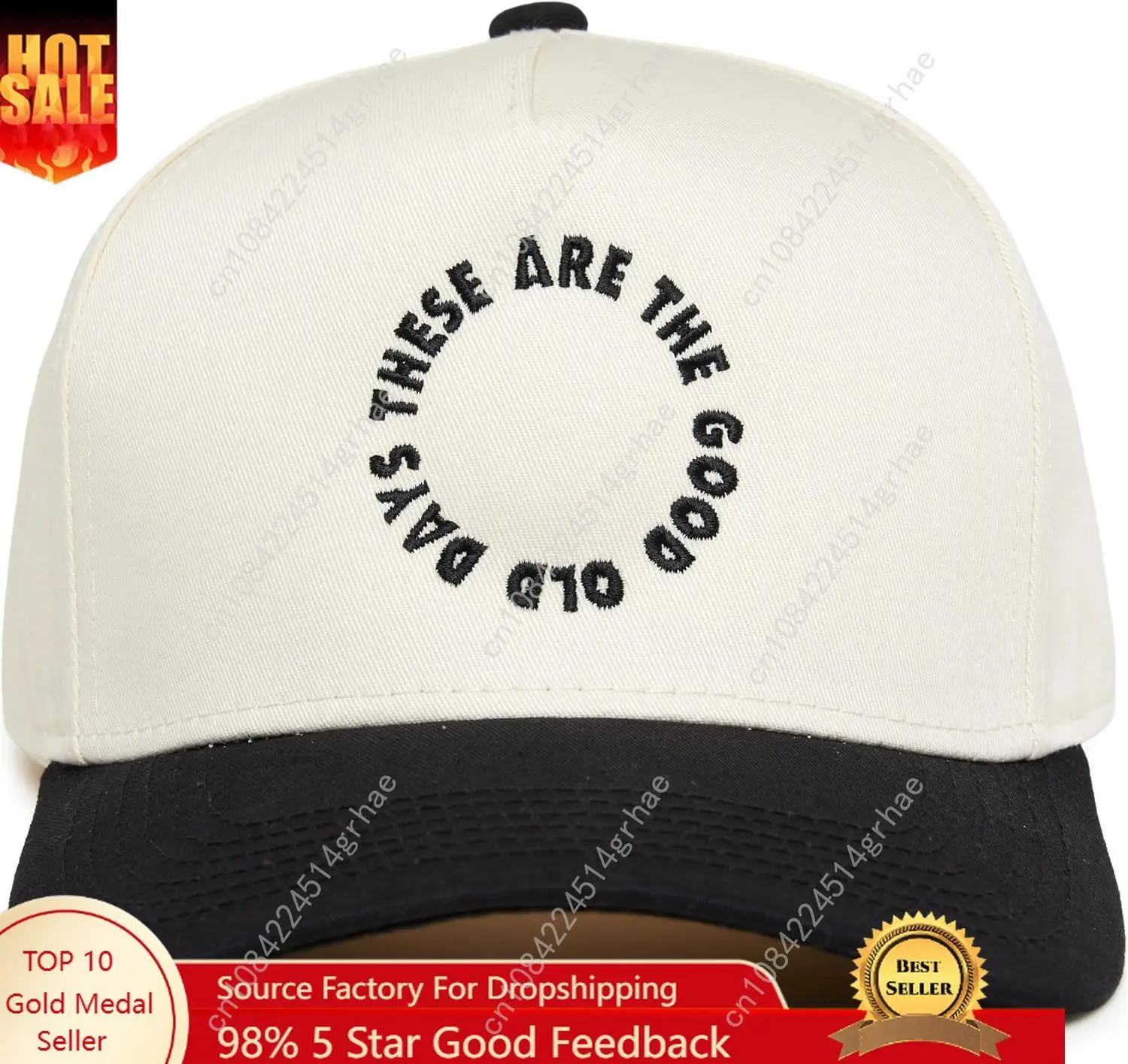 

Funky Junque Vintage Canvas Snapback Hat - Adjustable 2 Tone Cap for Men Women - Put It On My, Cowboy, Girl Dad, Funny