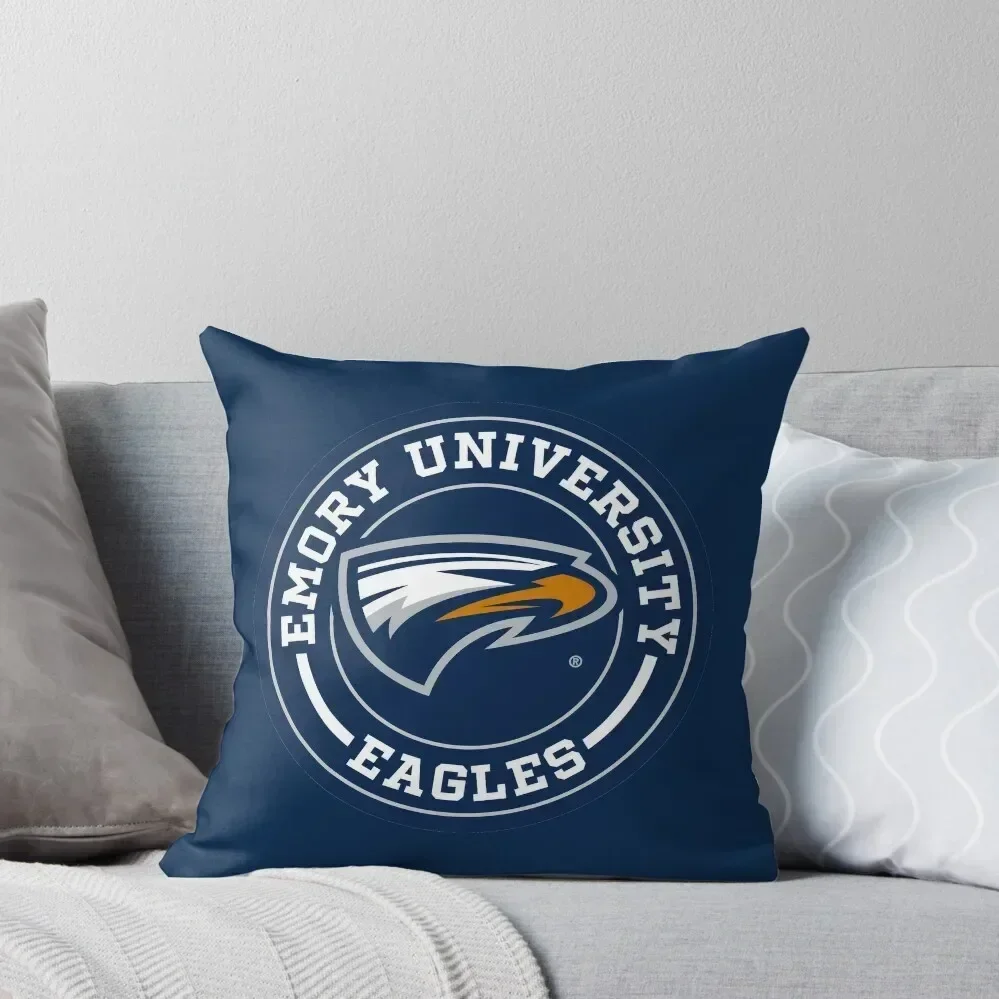 Emory University Eagles Circle Throw Pillow Cushion Cover Set Pillow Cases Christmas Pillow Cases Luxury Sofa Cushions