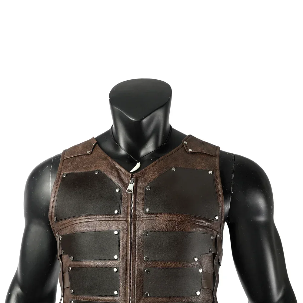 [حسب الطلب] أزياء تنكرية لفيلم هنتر كرافين الجديدة سترة بدون أكمام ملابس كرنفال الهالوين زي سيرجي كرافينوف