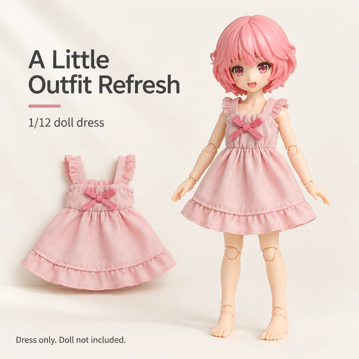 Japanese Style O.b.11 Machine Girl Doll Clothes Suspender Skirt Nightgown Lazy Style GSC Molly P9 P10 BJD Doll Outfit - view 5