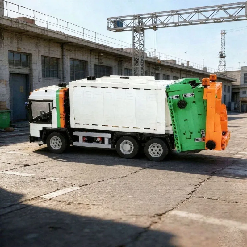 Mixed Garbage Truck MOC-141827 Cargo Vehicle Series Building Block Toy 2093 Pieces DIY Toy Christmas Gift