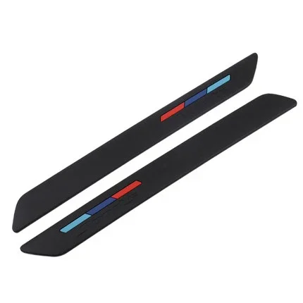 Universele Auto Voorbumper Beschermer Hoek Beschermer Krasstrip Sticker Rubber Zwart Auto Bumper Bescherming Zelfklevende Plaat