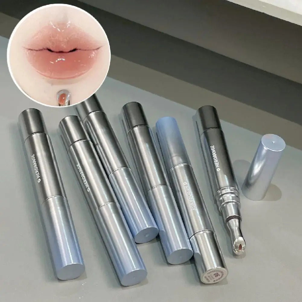 ลิปกลอสเนื้อฉ่ำวาวแบบธรรมชาติ, ลิปกลอสบำรุงริมฝีปาก 1 ชิ้น, ลิปสติกเพิ่มความอวบอิ่มสำหรับผู้หญิงและเด็กผู้หญิง, อุปกรณ์แต่งหน้าริมฝีปาก