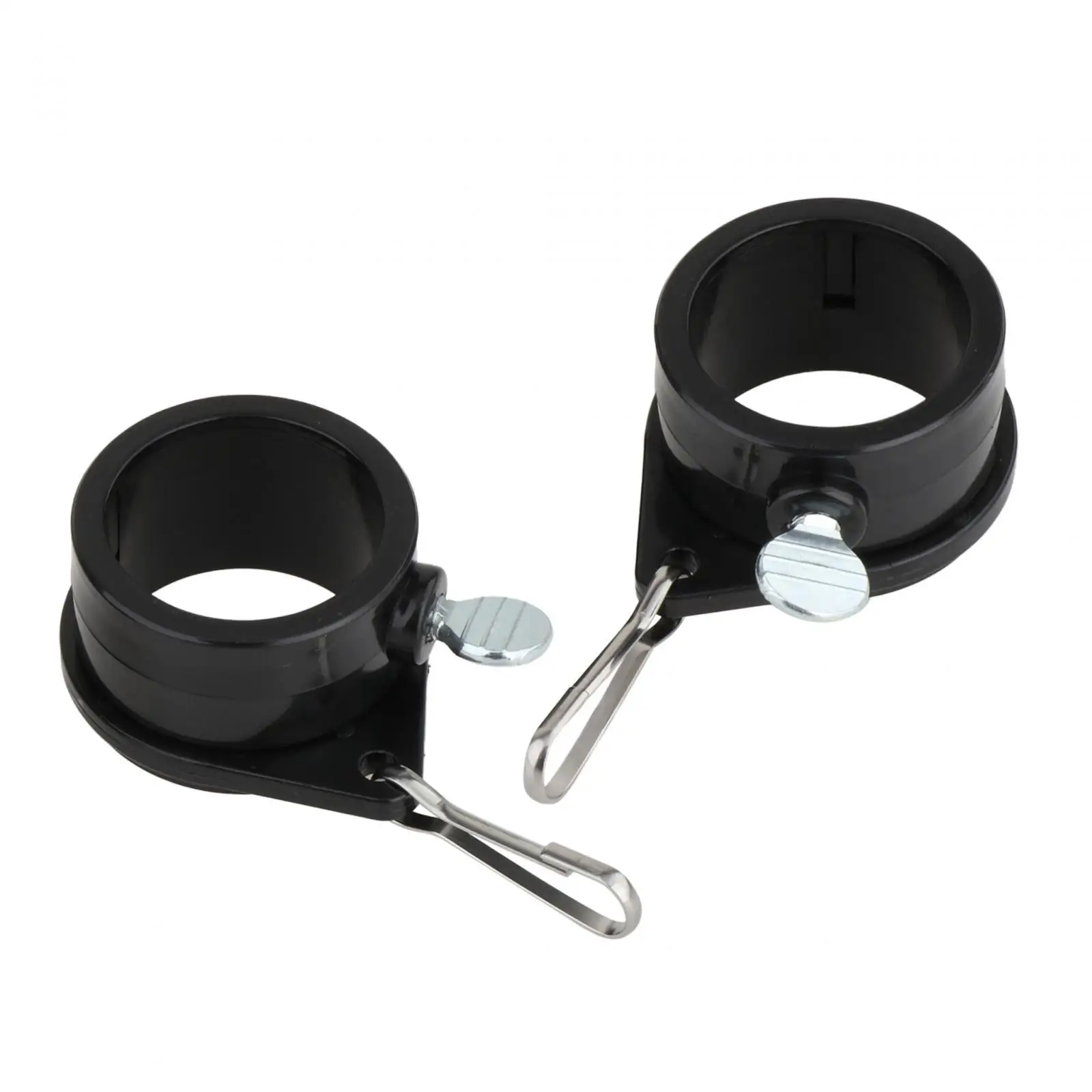 2 x Flagpole Clips, Flagpole Rings, 360° Rotation, Replacement, with
