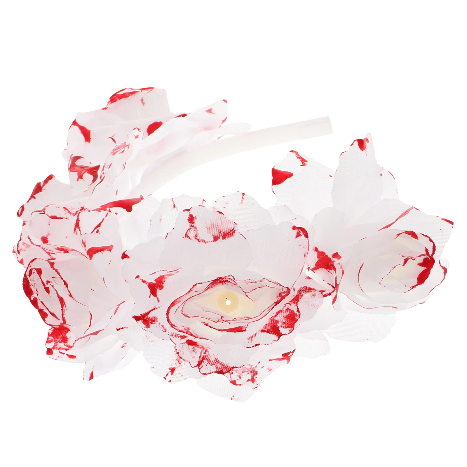 

Headband Rose Hair Hoop Halloween Beach Hoops Pearlescent Free Size Woman Headdress