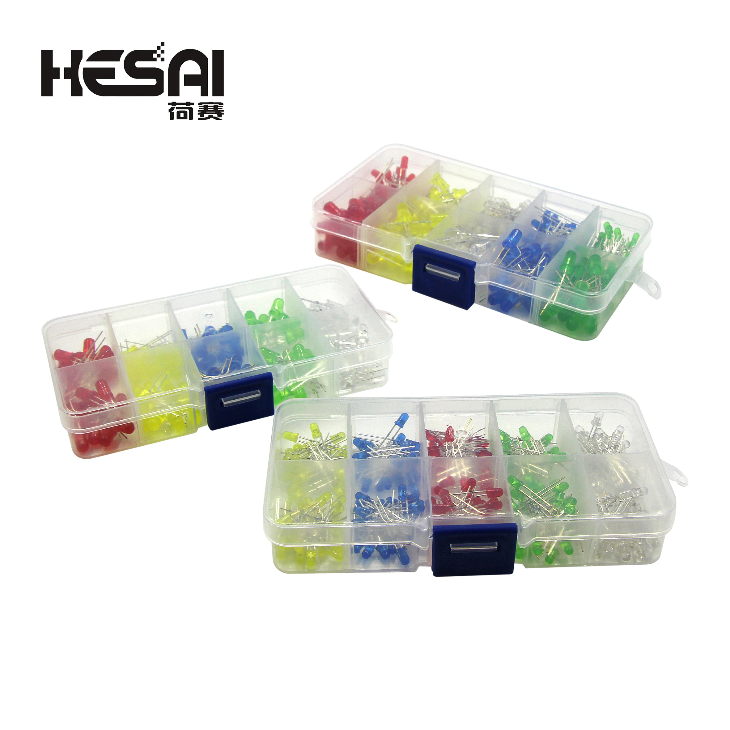 Color Diode Universal 3mm/5 mm LED Light Fittings Red Green Blue Yellow White DIY LED Diode Set Box