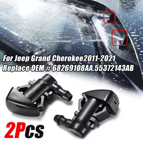 Front Windshield Washer Nozzle Wiper Spray Jet for Jeep Grand Cherokee for Dodge Grand Caravan / Durango # 68269108AA 55372143AB