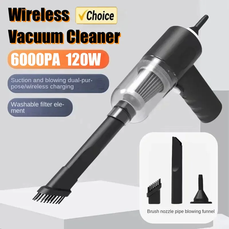 Car Vacuum Cleaner Portable Small Vacuum Cleaner For Multi Purpose Vehicles Small Household Pump Handheld Car Vacuum Cleaner