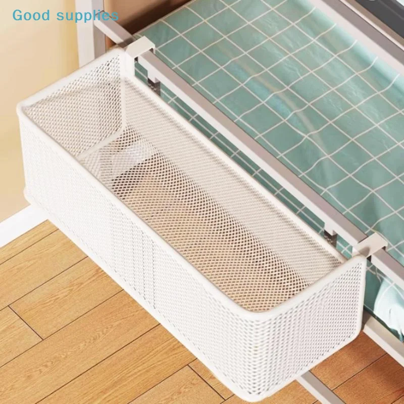 Prateleira Multifuncional de Metal para Cama, Cesta de Armazenamento Suspensa, Economia de Espaço para Hotel, Escritório, Dormitório, Cama e Beliche