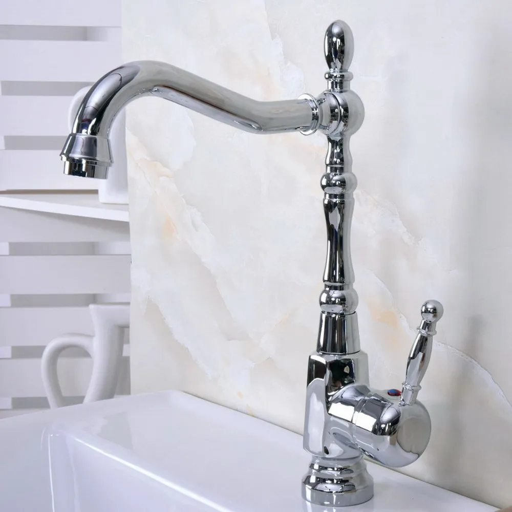 

Deck Mount Chrome Bathroom Basin Faucet Shower Bath Faucets Vanity Vessel Sinks Mixer Tap Cold And Hot Water Tap tnf925