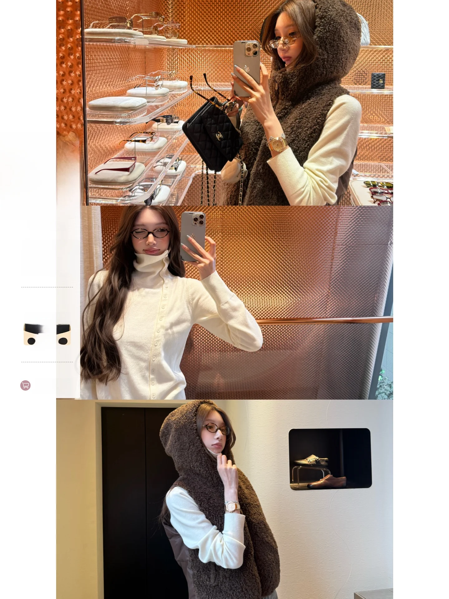 

Women's Camere Base irt Autumn Winter Slanted Slit Knitted Top Inner Wear Casual Sle Long Sve Thiened