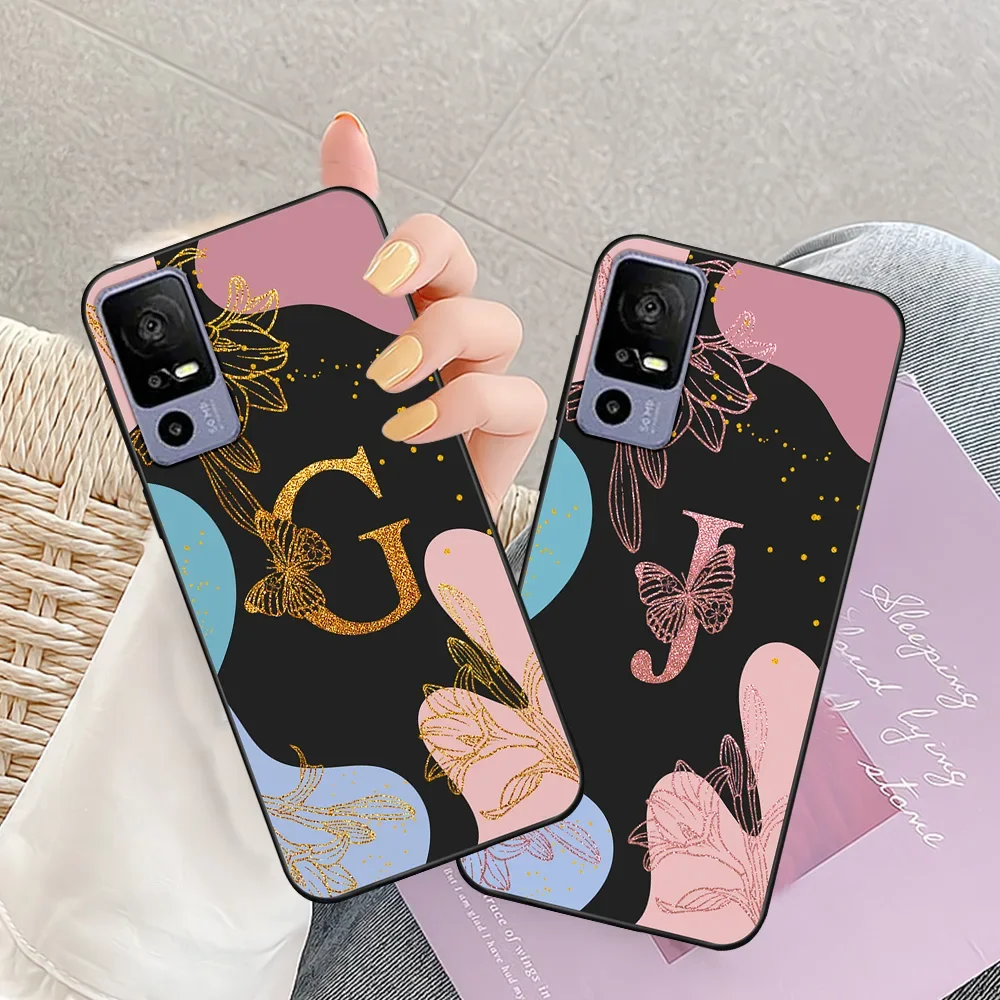 For TCL 40 SE Case For TCL 40 SE Soft Silicone Fashion Protective Cover For TCL 40 SE 40se Fundas Bumper Coque