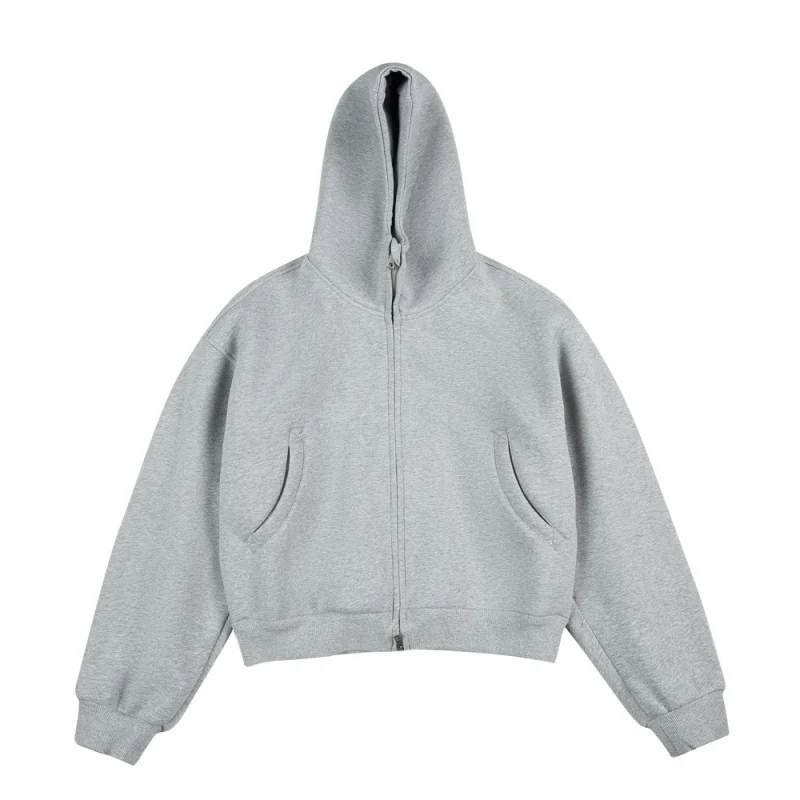 MAQVOB Top Quality 500G Heavyweight High Street EU US Size Cropped Hoodie Men and Women Oversize Boxy Brand Jacket Coat