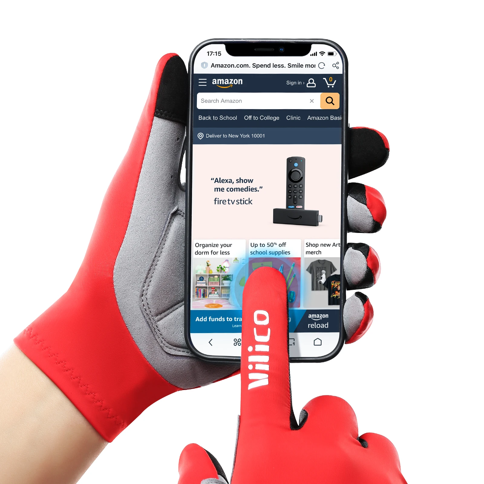 Guantes antideslizantes para Ciclismo, manoplas para bicicleta de carreras y carretera, 1 par