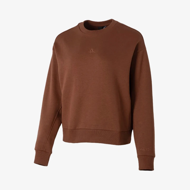 

Официальная новая женская спортивная флисовая толстовка с круглым вырезом Adidas IM0307