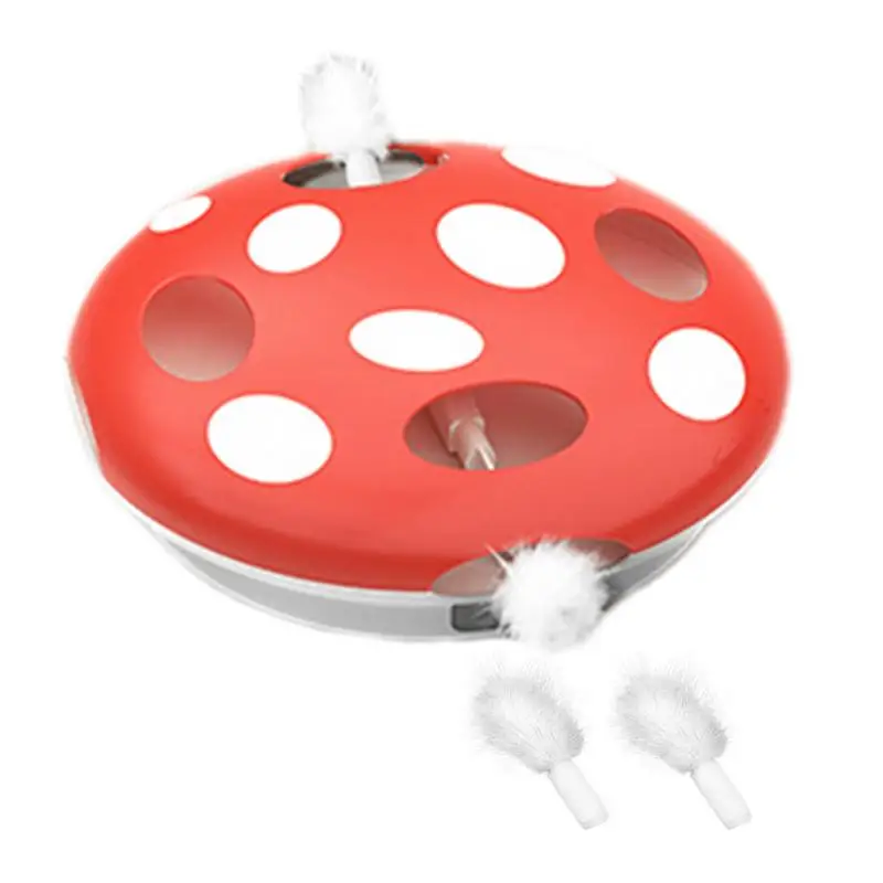 

Interactive Cat Toy Rechargeable Automatic Cat Teaser Toy With 7 Holes Pet Teasing Accessories For Playing Exploring Chasing
