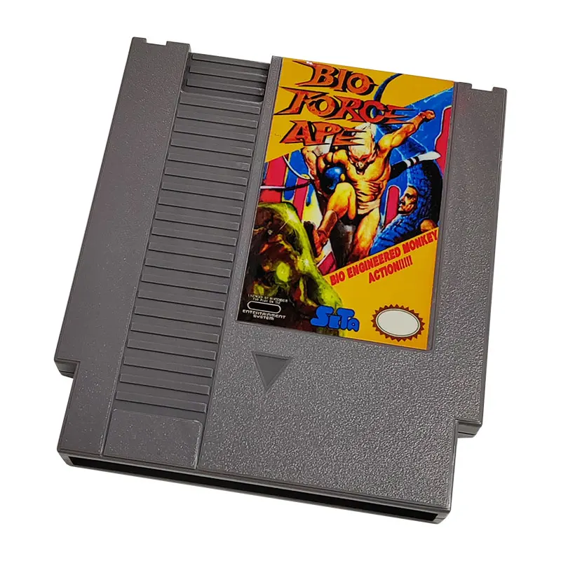 Cartucho de juego Bio Force Ape, 72 pines, 8 bits, para consola de videojuegos NES