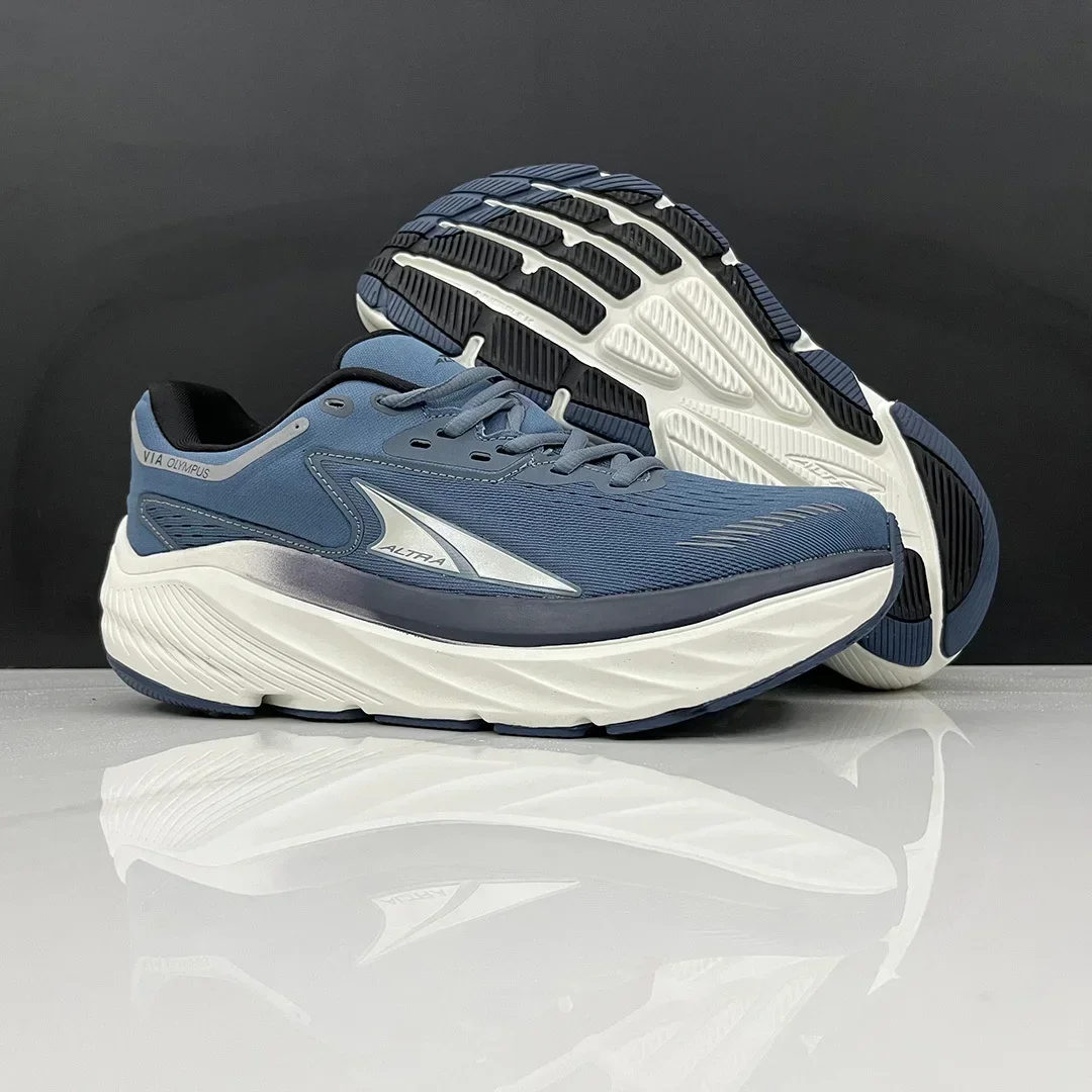 ALTRA Via Olympus 2 MINERAL BLUE Men Women Running Shoes Non-slip Stretch Road Light sport Training Sneakers