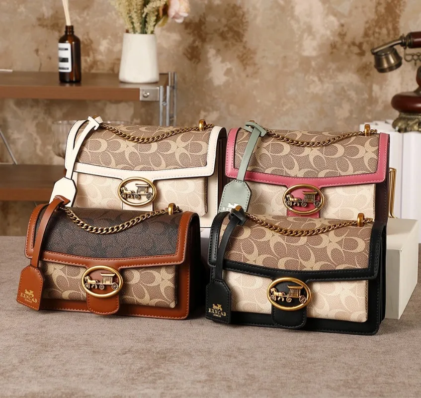 

Light Luxury Women Bag 26 New Arrival High-End Color Contrast Shoulder Underarm Bag Designer Fashion Crossbody Small Square Bag