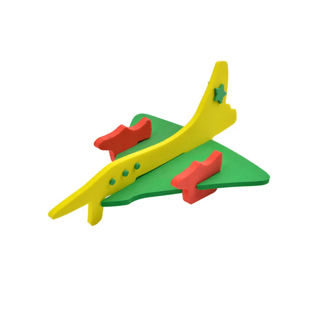 8 قطعة ثلاثية الأبعاد الحيوان الطائرات لغز للأطفال التعليمية الجمعية الدماغ دعابة دائم طائرة صغيرة بانوراما اللعب لعبة هدية التعلم #5