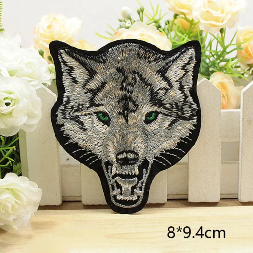 Patch per animali per vestiti fai da te testa di cavallo cucito o ferro su toppe aquila tigre leopardo distintivo ricamo adesivi Patch per bambini