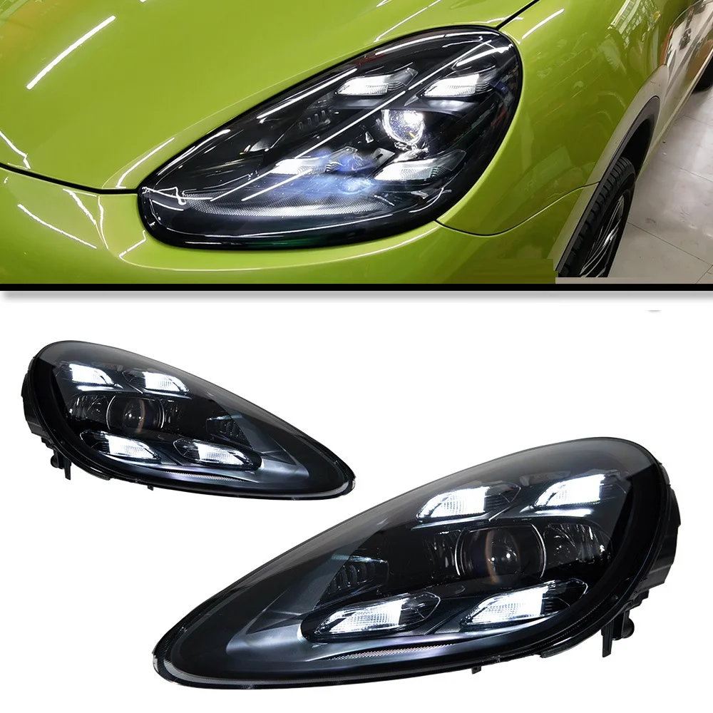 Car Lights LED Head Lamps For Porsche Cayenne 958.1 958.2 2011-2017 Upgrade 2023 Matrix Laser headlights