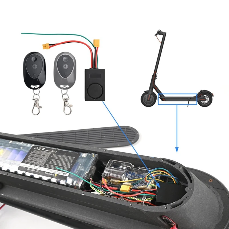 36-55V Electric Scooter Accessories Are Suitable For Ninebot MAX G30 Scooter New Anti-Theft Alarm,XT60 Interface