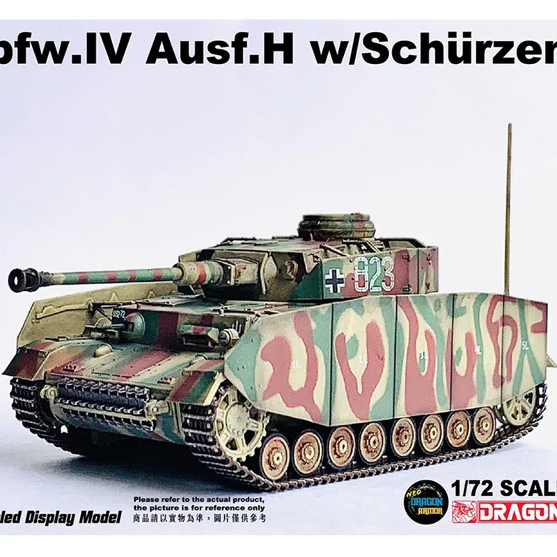 2024 New 1:72 Scale PVC Plastic 63242 German Tank No. 4 H-Type 1944 Model Militarized Combat Track Type Adult Souvenir Gifts