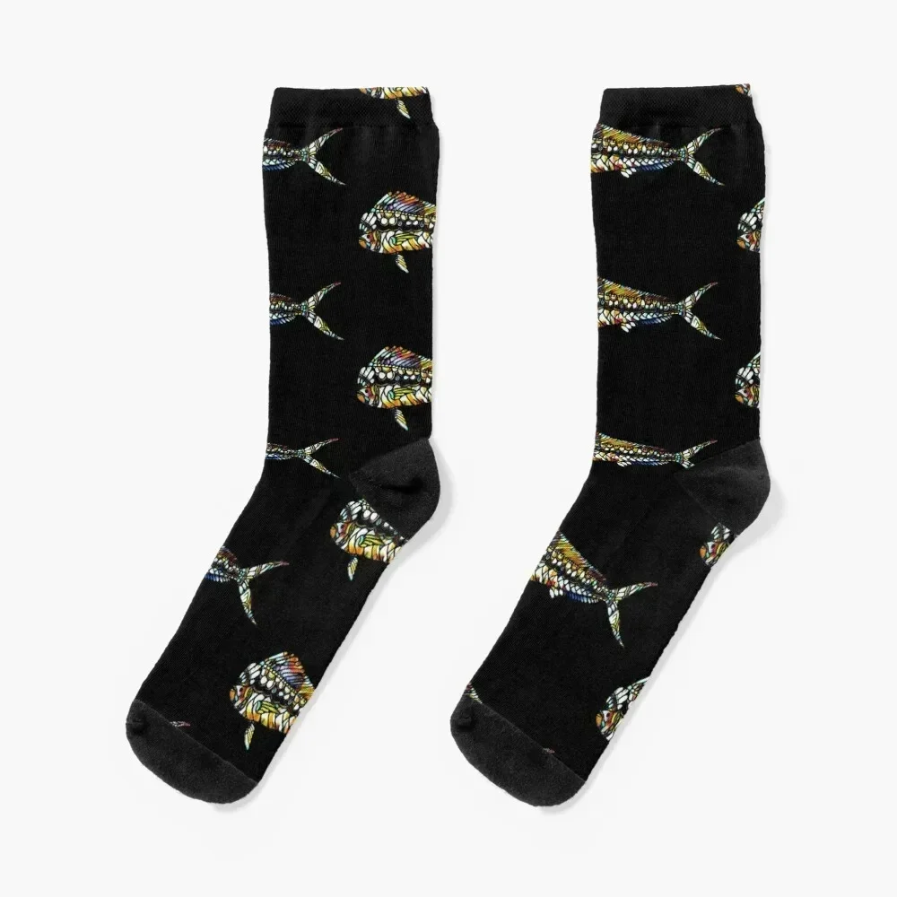 

Stained Glass Mahi Socks cycling sport Man Socks Women's