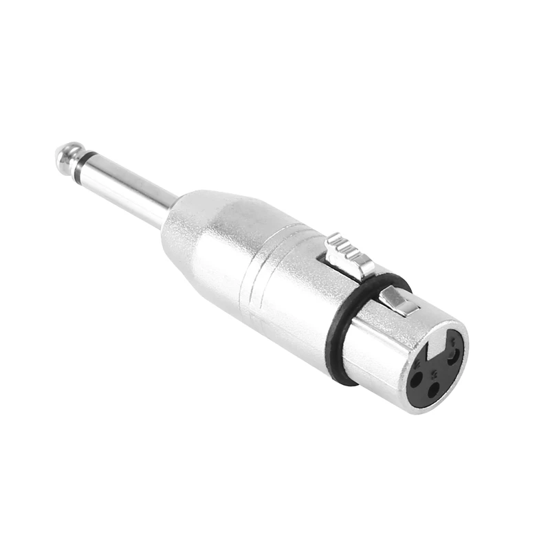 10 Stuks 3pin Xlr Vrouwelijk Naar 6.35Mm Mannelijke Mono Plug Microfoon Adapter Xlr Naar 6.35Mm Adapter