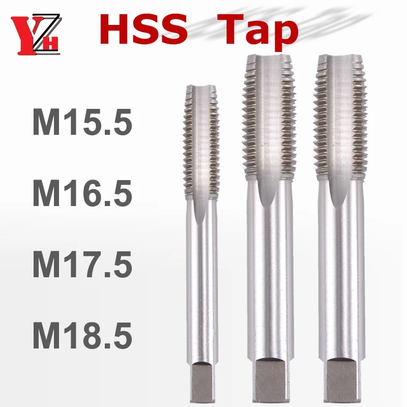 Metric HSS Straight Flute Tap Machine For Metal Through Hole M15.5 M16.5 M17.5 M18.5