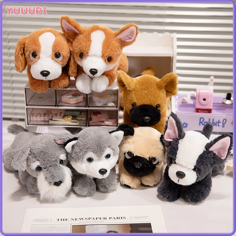 

25 см мультяшная лежачая мягкая игрушка, милая собака, плюшевые игрушки Kawaii, офисный компаньон, подушечка на запястье, поддержка запястья, кукла, подарки на день рождения для детей