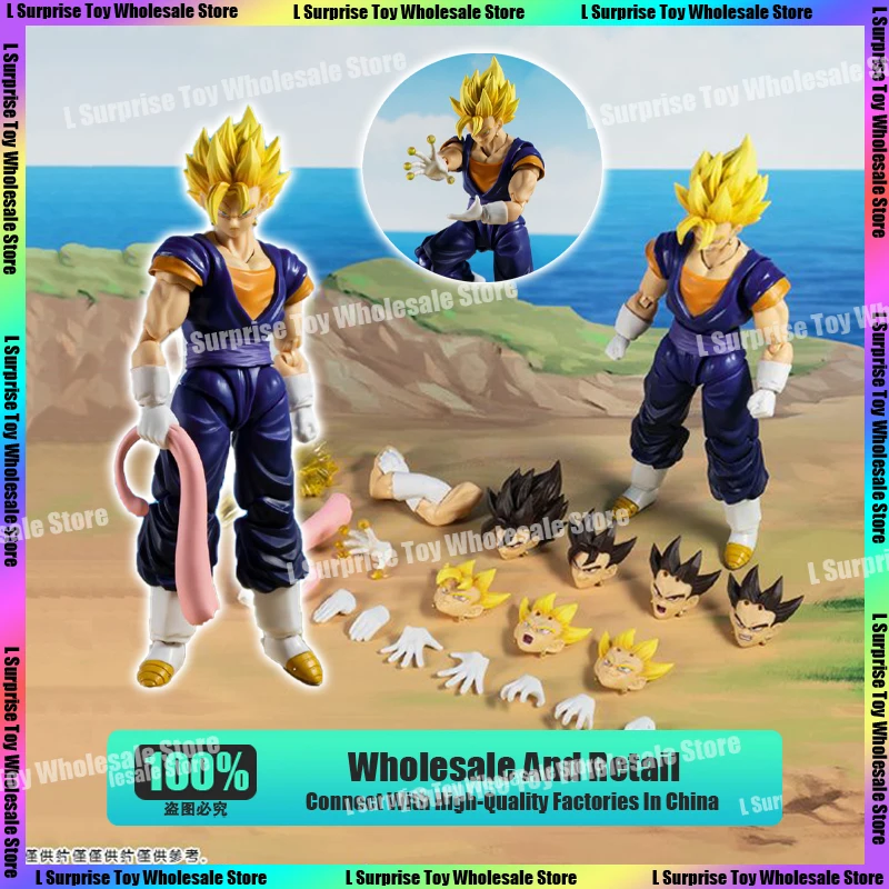 Demoniacal Fit Dragon Ball Z SHF Super Saiyan SSJ Trump Card Vegetto Son Goku Vegeta Anime Action Figure Kids Custom Toys Gifts