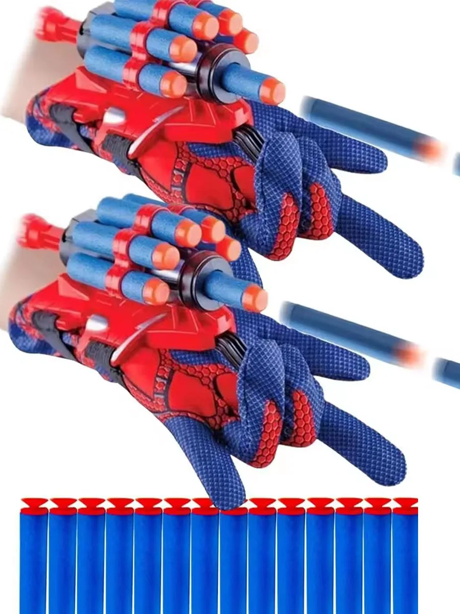 Jouet de poignet pour enfants, bracelet à cinq trous, lanceur de héros, ventouse à ressort souple, pulvérisation rotative