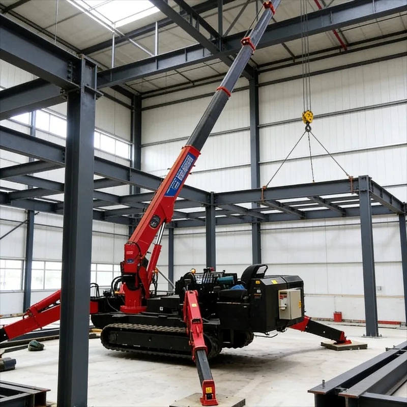 Customized Spider Crane for Demolition Work Hydraulic Crawler Crane Portable Hoist for Debris Removal
