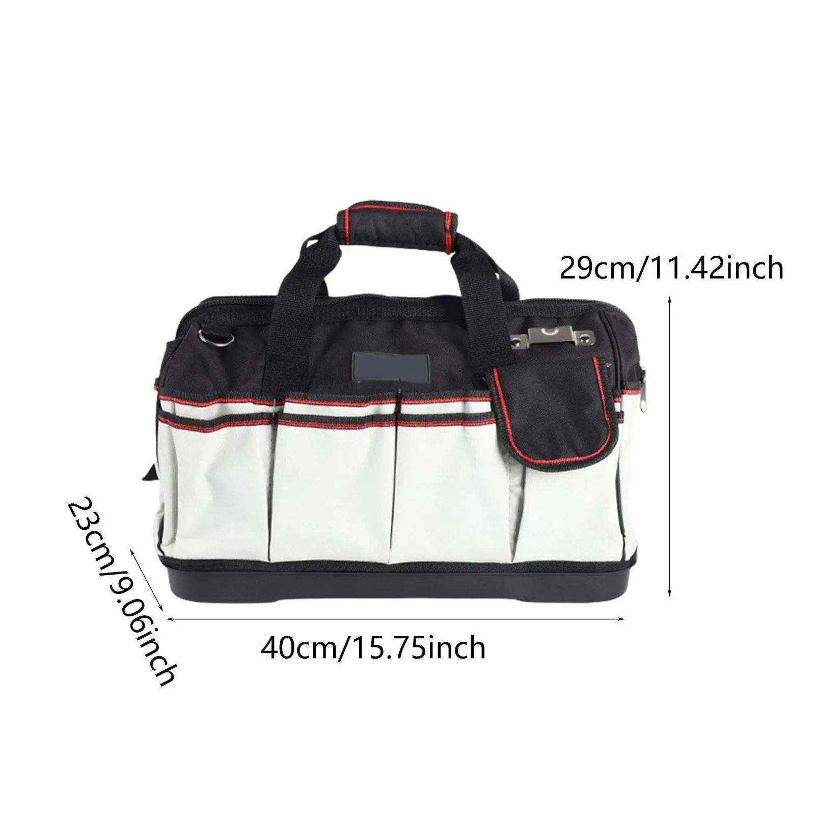Tool Bag Heavy Duty Tool Bag Wide Mouth Multipurpose Tool Organizer Bag for Plumber Cable Repairman Electrician Work Tools