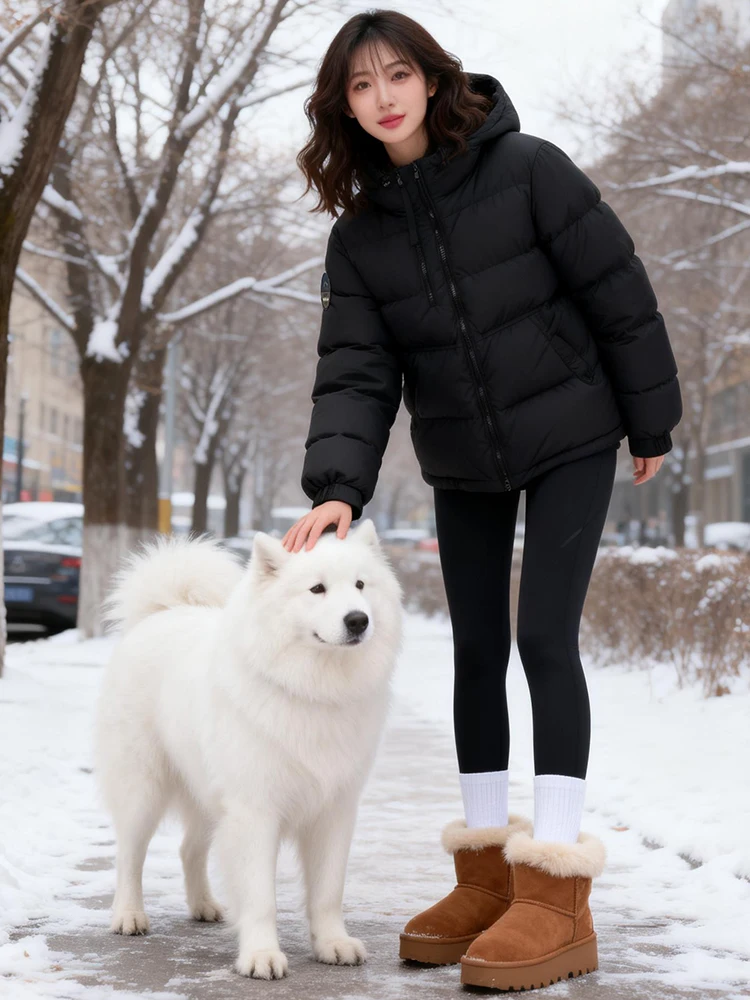 패셔너블 캐주얼 여성용 다운 코튼 재킷 루즈 핏 겨울 신상 출퇴근용 한국 스타일 폴리에스터 섬유 충전재