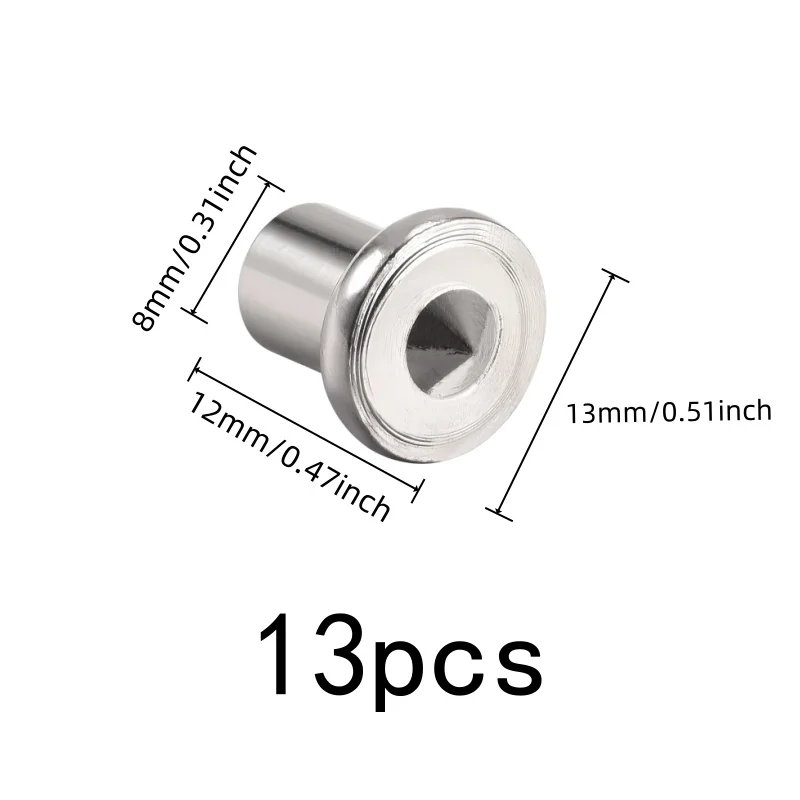 13 pcs 8mm Furniture Assembly Dowels for DIY Wood Joinery, Sturdy Metal Material, Accurate Drill Alignment