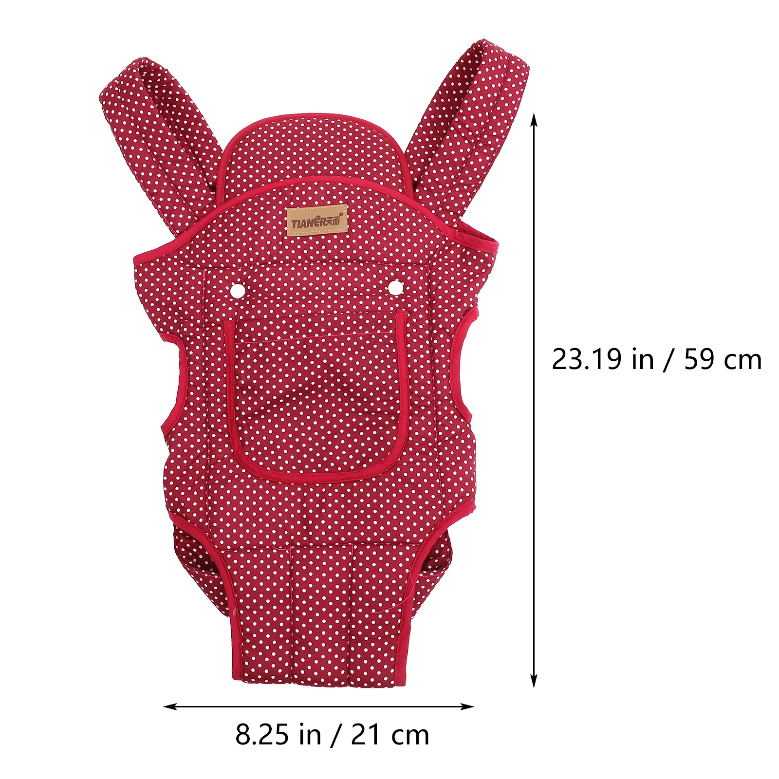 Baby Carrier All Position Infant Back Backpack Old Fashioned Red Front Facing Newborn