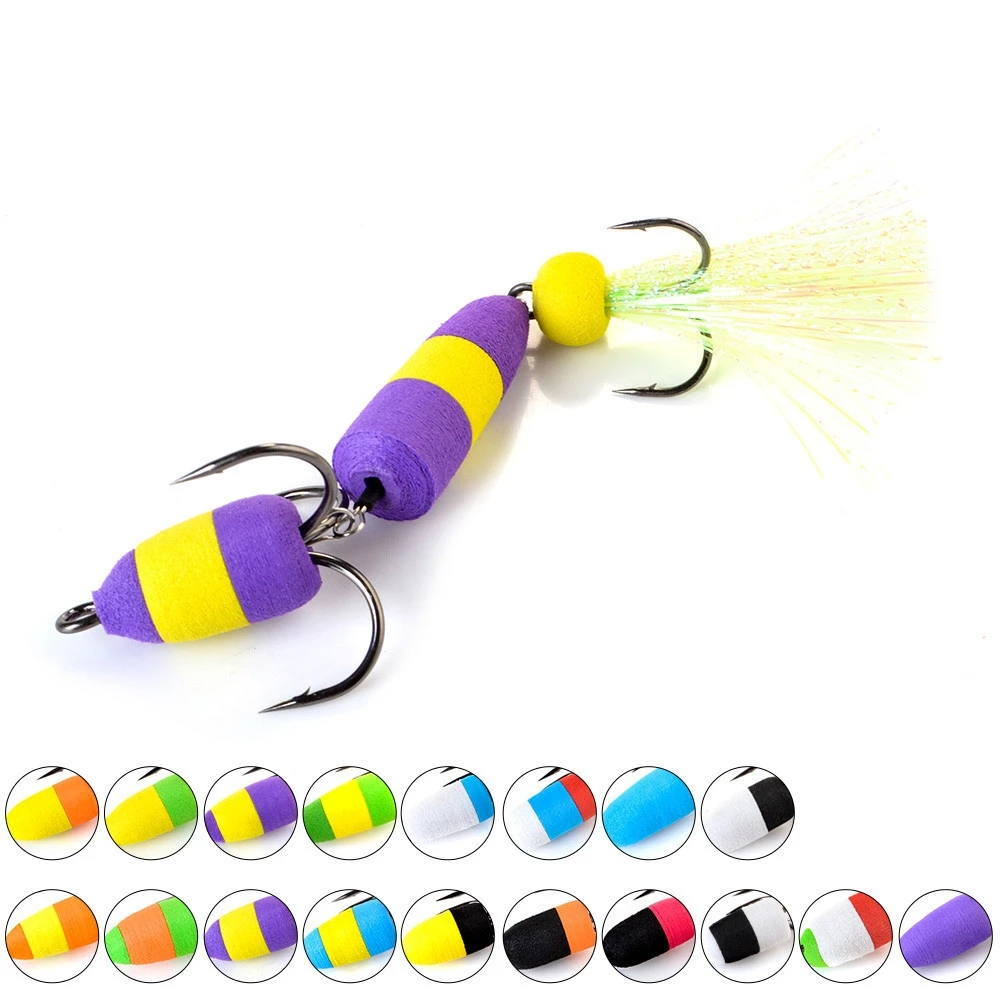 Mandula Hot Sale Fishing Lure Soft Lures Foam Bait Swimbait Wobbler Bass Pike Lure Insect Artificial Baits Pesca Мормышка