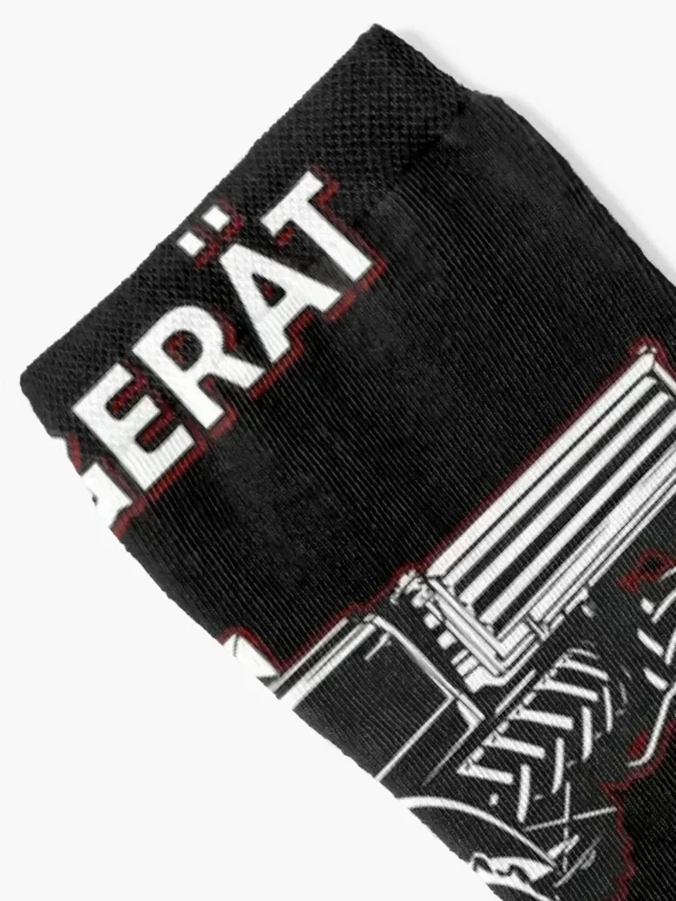 THE GREAT UNIMOG (UNIversal-MOtor-Ger?t) - on black Socks japanese fashion FASHION funny sock floor Socks Ladies Men's