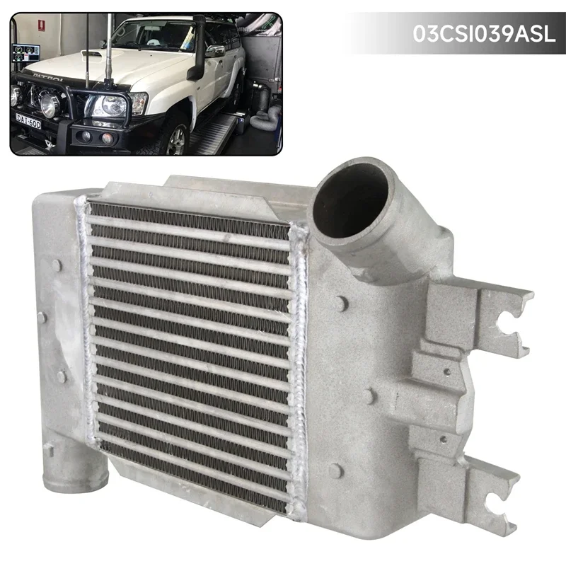 Silver Upgrade Intercooler For Nissan Patrol GU 3.0L ZD30 DDTi Turbo DieselCommon Rail 2007-2018