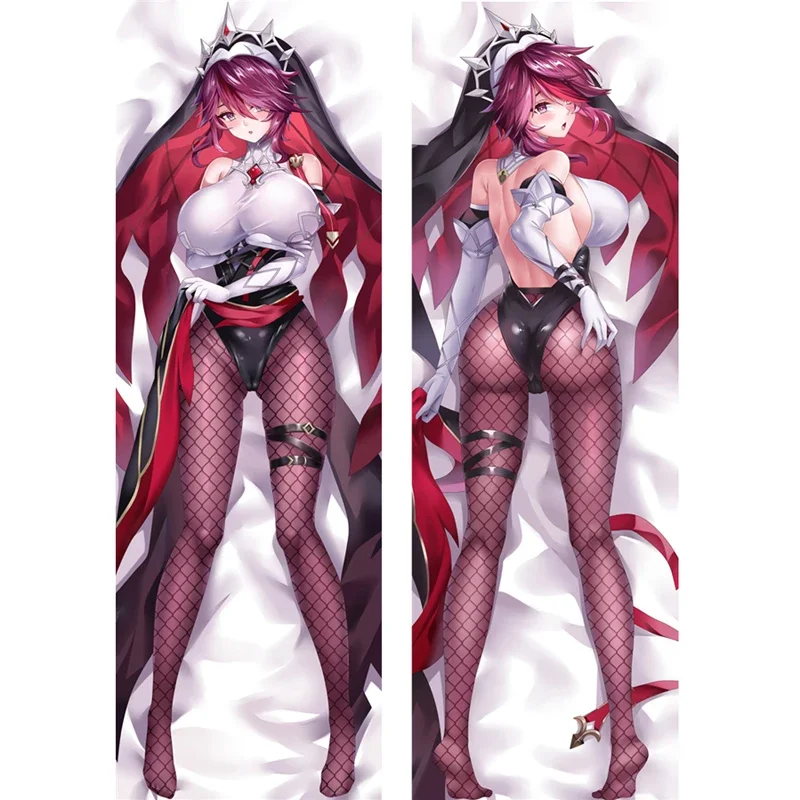 

60x180cm Genshin Impact Sexy Rosaria Anime Dakimakura Pillow Case Fullbody Hugging Otaku Waifu Pillowcase Peachskin