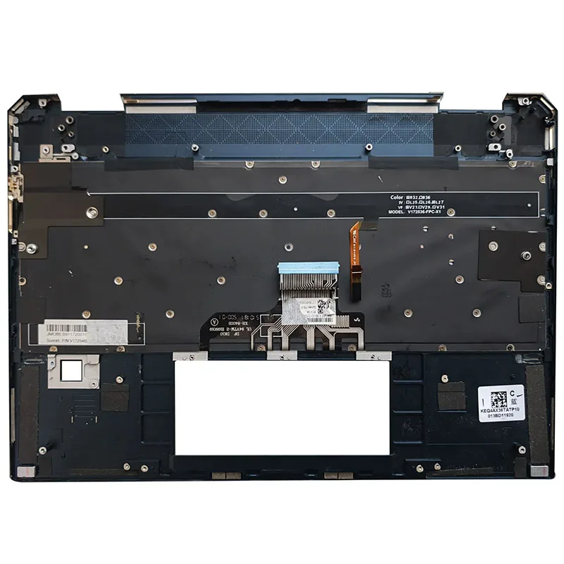 For Hp Spectre X360 13-Ap 13-Ap0013Dx TPN-Q212  Brown/Navy Blue Color Palmrest With Backlit Keyboard Blue